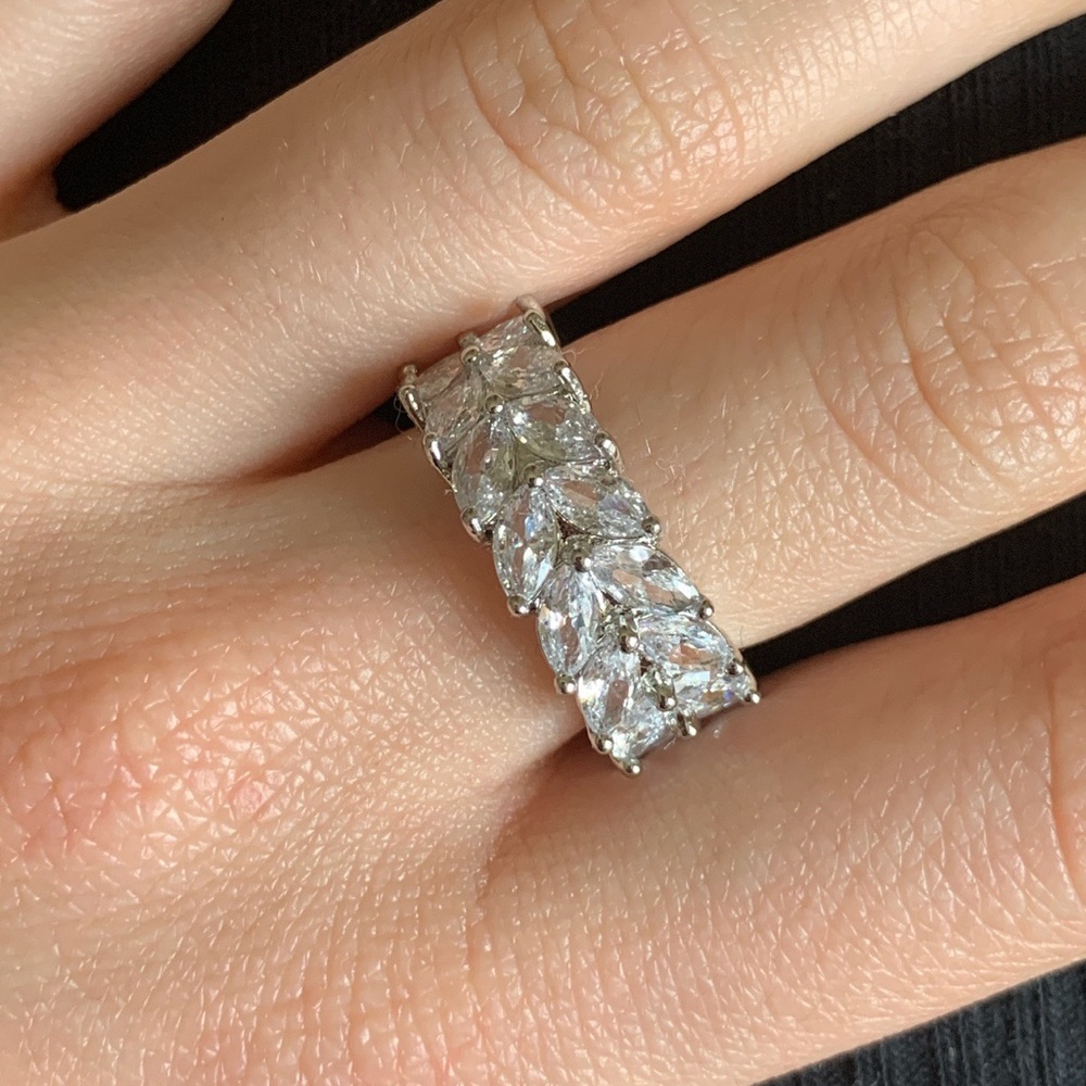 Sterling Silver Crystal Ring
